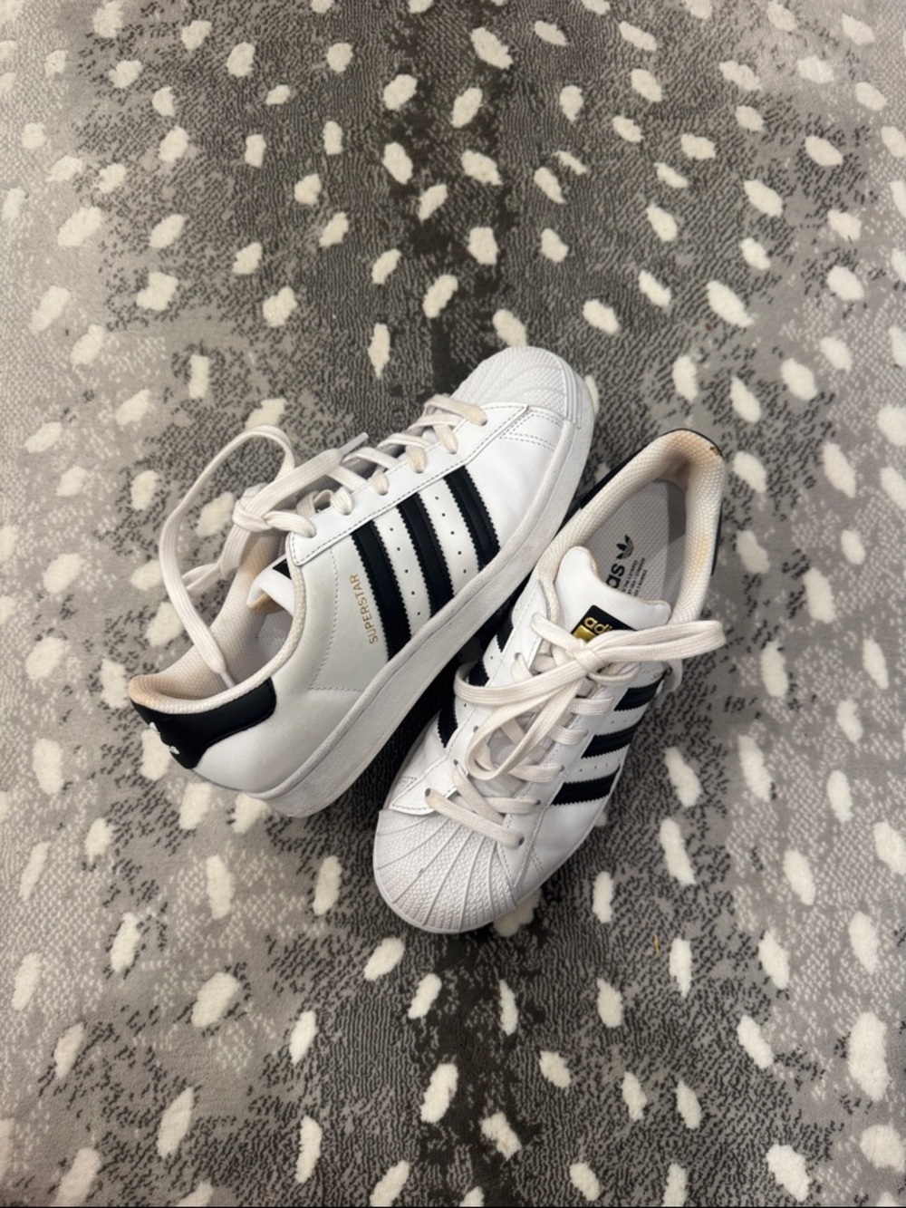 adidas women’s White Sneakers with Black Stripes